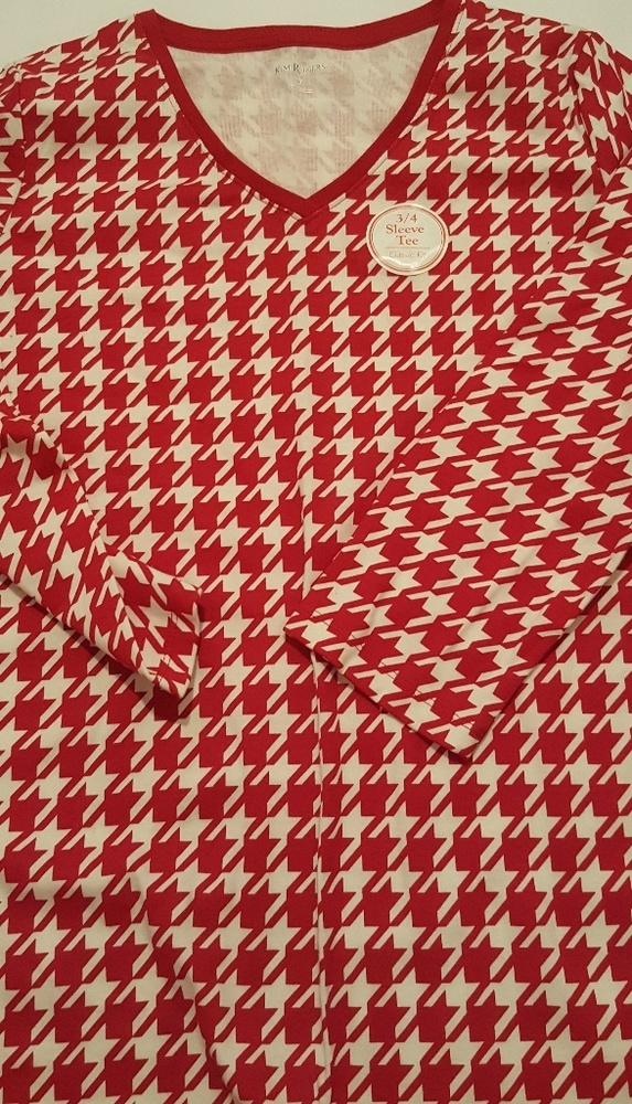 hoodstooth 3/4 sleeve T Shirt
